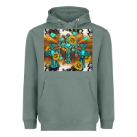 Sage western crosses and sunflowers Heavyweight Hoodie - TumblerDesignByShophia