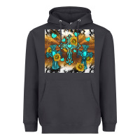 Smoke western crosses and sunflowers Heavyweight Hoodie - TumblerDesignByShophia