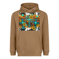 Toasted Coconut western crosses and sunflowers Heavyweight Hoodie - TumblerDesignByShophia