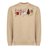 Mushroom Cartoon Christmas Characters Heavyweight Sweatshirt - MaliasSmallBusiness