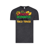 Vintage Black i enjoy romantic walks to the taco truck Vintage Tee - MaliasSmallBusiness