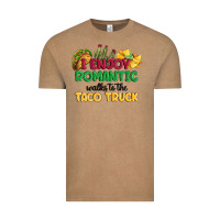 Vintage Coffee i enjoy romantic walks to the taco truck Vintage Tee - MaliasSmallBusiness