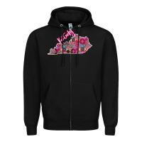Black Pink Kentucky Zipper Hoodie - Bettercallsaul