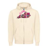 Sandshell Pink Kentucky Zipper Hoodie - Bettercallsaul