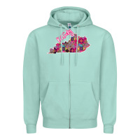 Seafoam Pink Kentucky Zipper Hoodie - Bettercallsaul