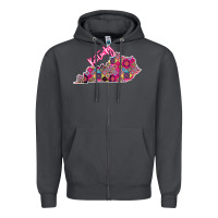 Smoke Pink Kentucky Zipper Hoodie - Bettercallsaul