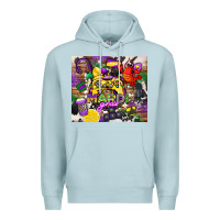 Blue Mist mardi gras gamer Premium Hoodie - CowGirlArtShop
