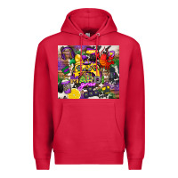 Cardinal mardi gras gamer Premium Hoodie - CowGirlArtShop