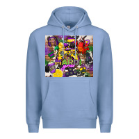 Colony Blue mardi gras gamer Premium Hoodie - CowGirlArtShop