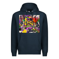 Navy mardi gras gamer Premium Hoodie - CowGirlArtShop