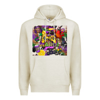 Oatmeal Heather mardi gras gamer Premium Hoodie - CowGirlArtShop