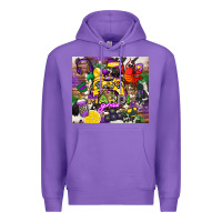 Purple mardi gras gamer Premium Hoodie - CowGirlArtShop