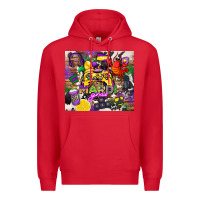 Red mardi gras gamer Premium Hoodie - CowGirlArtShop
