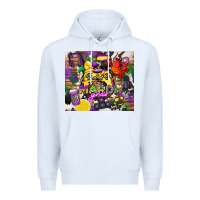 White mardi gras gamer Premium Hoodie - CowGirlArtShop