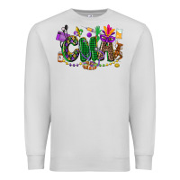 Dove Grey cma mardi gras cowgirl Premium Sweatshirt - CowGirlArtShop