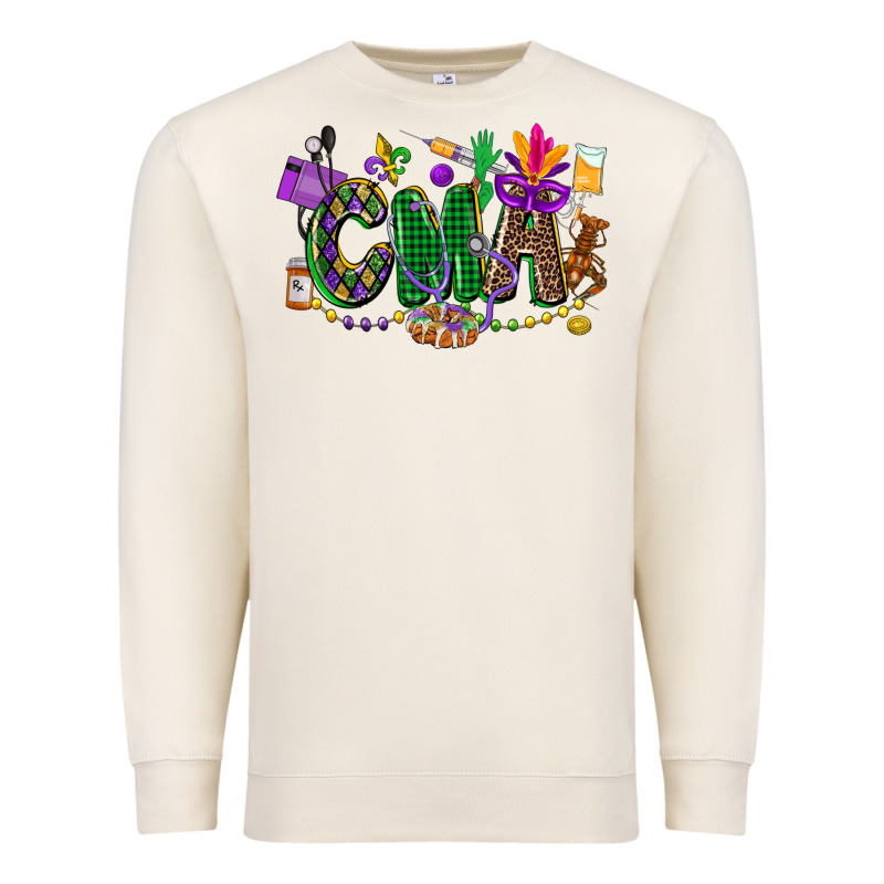 Cma Mardi Gras Cowgirl Premium Sweatshirt by CowGirlArtShop | Teevron