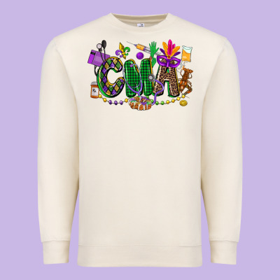 Cma Mardi Gras Cowgirl Premium Sweatshirt Designed By Cowgirlartshop