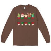 Chestnut add your personalization christmas pencils Long Sleeve Tee - MaliasSmallBusiness