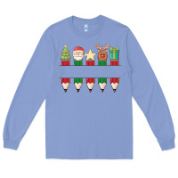 Colony Blue add your personalization christmas pencils Long Sleeve Tee - MaliasSmallBusiness