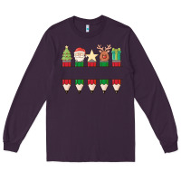 Plum add your personalization christmas pencils Long Sleeve Tee - MaliasSmallBusiness