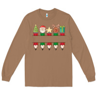 Toasted Coconut add your personalization christmas pencils Long Sleeve Tee - MaliasSmallBusiness