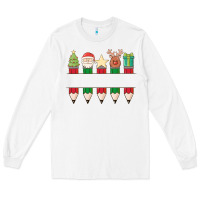 White add your personalization christmas pencils Long Sleeve Tee - MaliasSmallBusiness