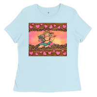 Baby Blue cupid valentine's day Ladies Tee - RanaPortraitStore