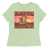 Matcha cupid valentine's day Ladies Tee - RanaPortraitStore