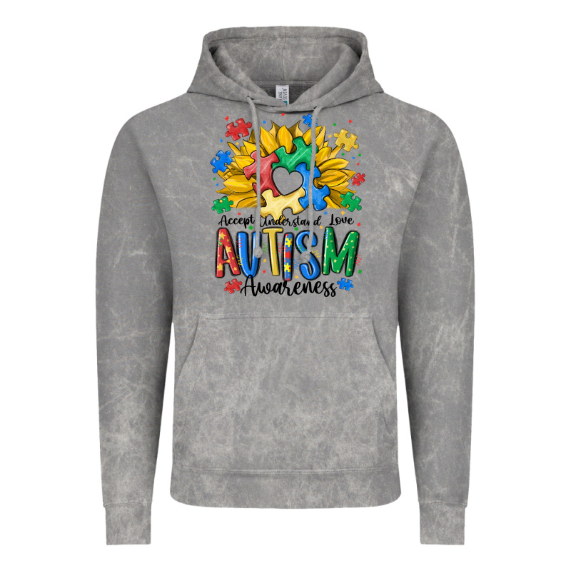 Accept Understand Love Awareness Vintage Hoodie by MaliasSmallBusiness | Teevron