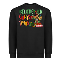 Black believe in christmas Heavyweight Sweatshirt - MaliasSmallBusiness