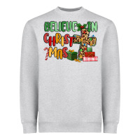 Heather Grey believe in christmas Heavyweight Sweatshirt - MaliasSmallBusiness