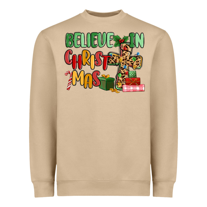 Believe In Christmas Heavyweight Sweatshirt by MaliasSmallBusiness | Teevron