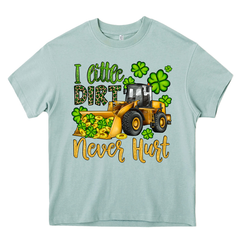 A Little Dirt Never Hurt St Patricks Bulldozer Heavy Core Tee by JahusDesignShop | Teevron