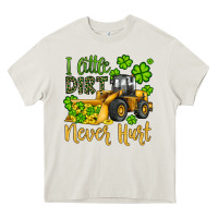 Cream a little dirt never hurt st patricks bulldozer Heavy Core Tee - JahusDesignShop