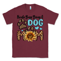 Burgundy kinda busy being a dog mom Classic Tee - MaliasSmallBusiness
