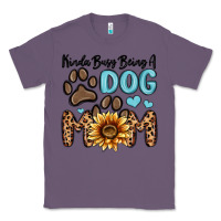 Lavender kinda busy being a dog mom Classic Tee - MaliasSmallBusiness