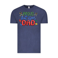 Vintage Denim proud autism dad Vintage Tee - MaliasSmallBusiness