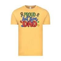 Vintage Mustard proud autism dad Vintage Tee - MaliasSmallBusiness