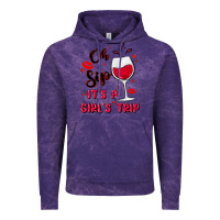 Cloud Purple oh sip it's a girl's trip Vintage Hoodie - MaliasSmallBusiness
