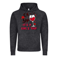 Vintage Black oh sip it's a girl's trip Vintage Hoodie - MaliasSmallBusiness