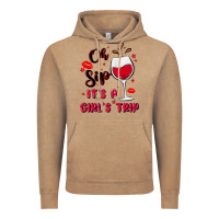 Vintage Coffee oh sip it's a girl's trip Vintage Hoodie - MaliasSmallBusiness