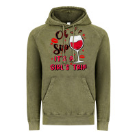 Vintage Olive oh sip it's a girl's trip Vintage Hoodie - MaliasSmallBusiness