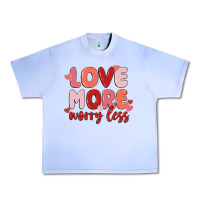 Grape Ice love more worry less Urban Heavy Tee - MaliasSmallBusiness