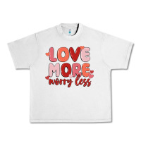 Lunar Rock love more worry less Urban Heavy Tee - MaliasSmallBusiness