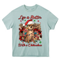 Arona christmas life is better with a chihuahua Heavy Core Tee - JahusDesignShop