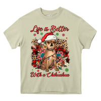 Mossy christmas life is better with a chihuahua Heavy Core Tee - JahusDesignShop