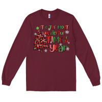 Burgundy its wonderful time of the year Long Sleeve Tee - MaliasSmallBusiness