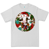 Dove Grey Christmas cow gemstone Premium Tee - Artiststas
