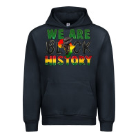 Navy we are black history Urban Hoodie - FaDigitalArtStudio
