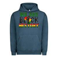 Pigment Midnight Navy we are black history Urban Hoodie - FaDigitalArtStudio